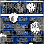 Custom Royal Black-White Sublimation Soccer Uniform Jersey photo 3