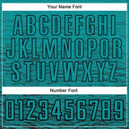 Custom Teal Black Sublimation Soccer Uniform Jersey photo 4