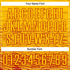 Custom Yellow Red Sublimation Soccer Uniform Jersey photo 4