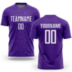 Custom Purple White Sublimation Soccer Uniform Jersey