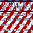 Custom Red White-Navy Vintage American Flag Sublimation Soccer Uniform Jersey photo 4