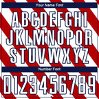 Custom Red White-Navy Vintage American Flag Sublimation Soccer Uniform Jersey photo 5