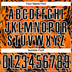 Custom Bay Orange Black-White Abstract Fluid Sublimation Soccer Uniform Jersey photo 5