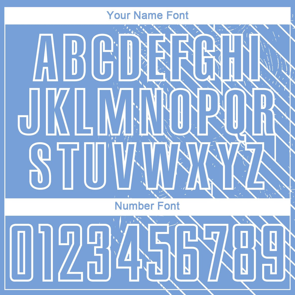 Custom Light Blue White Lines Sublimation Soccer Uniform Jersey photo 4