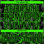 Custom Black Neon Green Lightning Sublimation Soccer Uniform Jersey photo 5