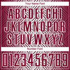 Custom Maroon White Lines Sublimation Soccer Uniform Jersey photo 5