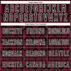 Custom Crimson Black-White Abstract Geometric Shapes Sublimation Soccer Uniform Jersey photo 4