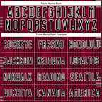 Custom Maroon Black-White Lines Sublimation Soccer Uniform Jersey photo 4