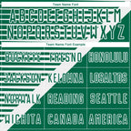 Custom Kelly Green White Stripes Sublimation Soccer Uniform Jersey photo 5