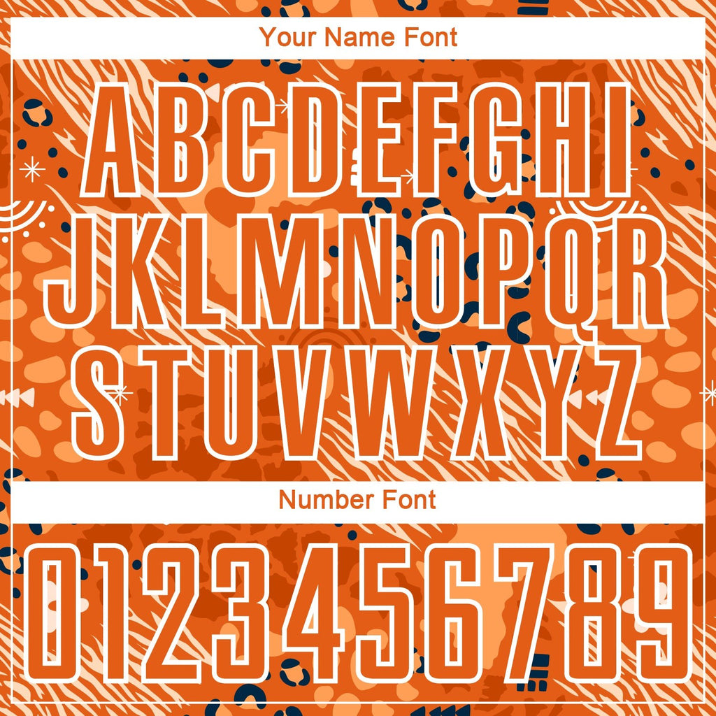 Custom Orange Bay Orange-Black African Pattern Sublimation Soccer Uniform Jersey photo 5