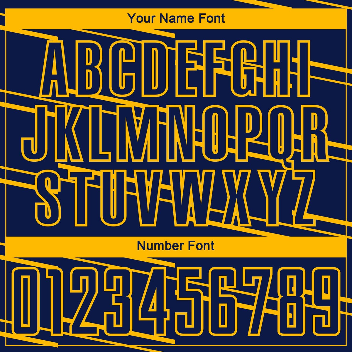 Custom Navy Yellow Lines Sublimation Soccer Uniform Jersey photo 5
