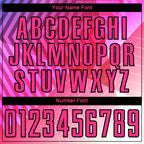 Custom Purple Pink-Black Geometric Shapes Sublimation Soccer Uniform Jersey photo 5