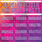 Custom Pink Purple-White Geometric Shapes Sublimation Soccer Uniform Jersey photo 4