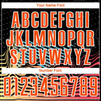 Custom Black Orange-White Lines Sublimation Soccer Uniform Jersey photo 5