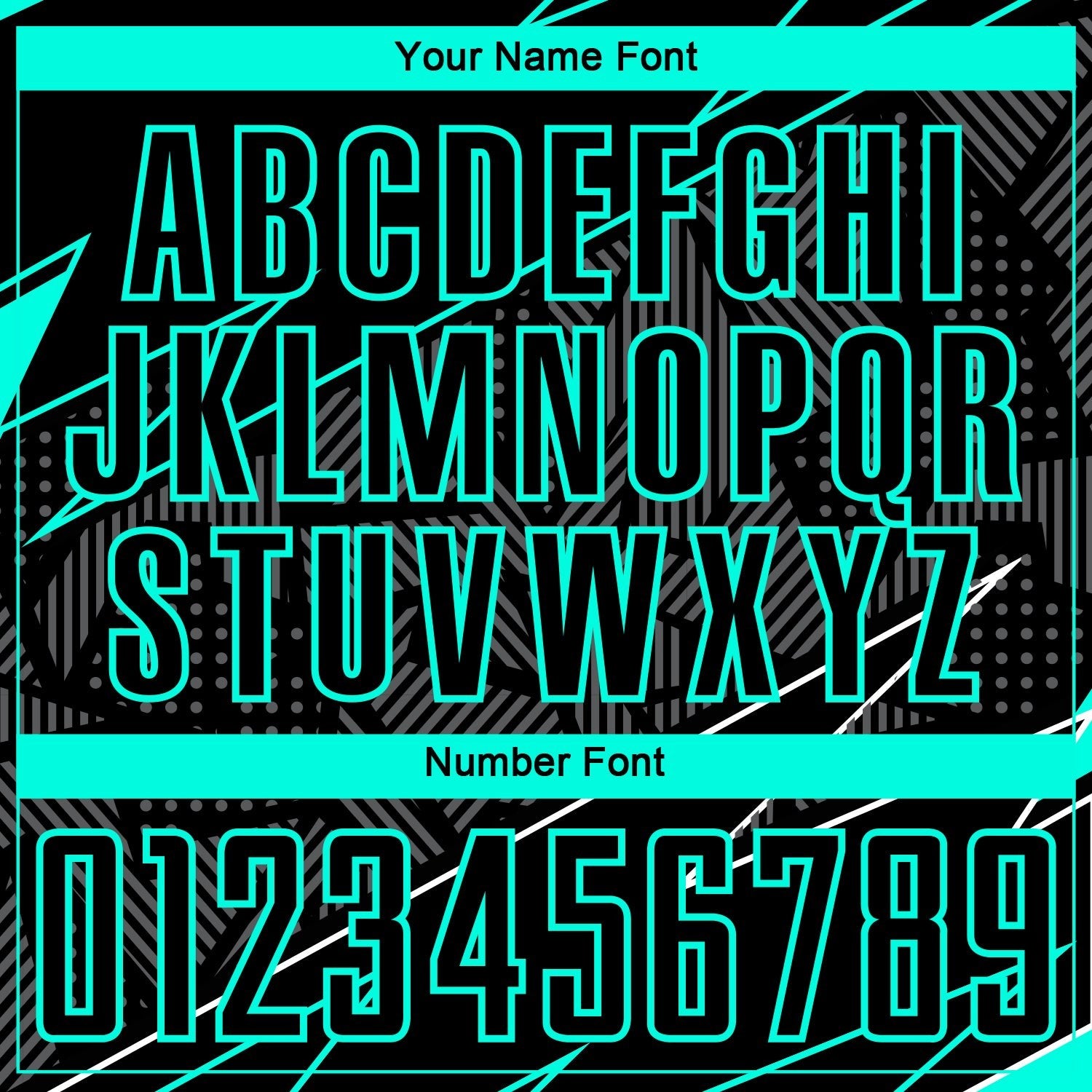 Custom Black Aqua Lines Sublimation Soccer Uniform Jersey photo 5