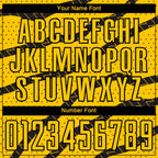 Custom Yellow Black Lines And Dots Sublimation Soccer Uniform Jersey photo 5