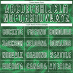 Custom Kelly Green White Geometric Shapes Sublimation Soccer Uniform Jersey photo 4