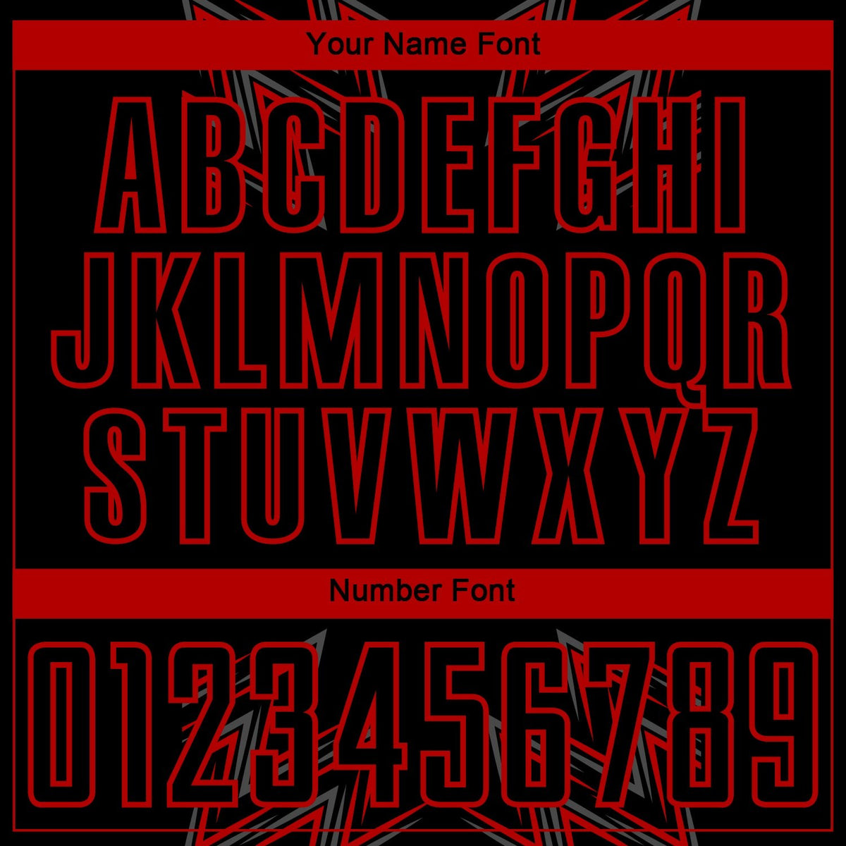 Custom Black Red Geometric Shapes Sublimation Soccer Uniform Jersey photo 5