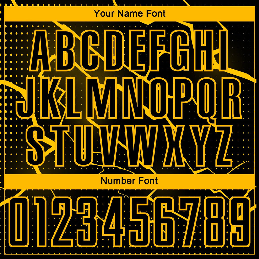 Custom Black Yellow Lightning Sublimation Soccer Uniform Jersey photo 5