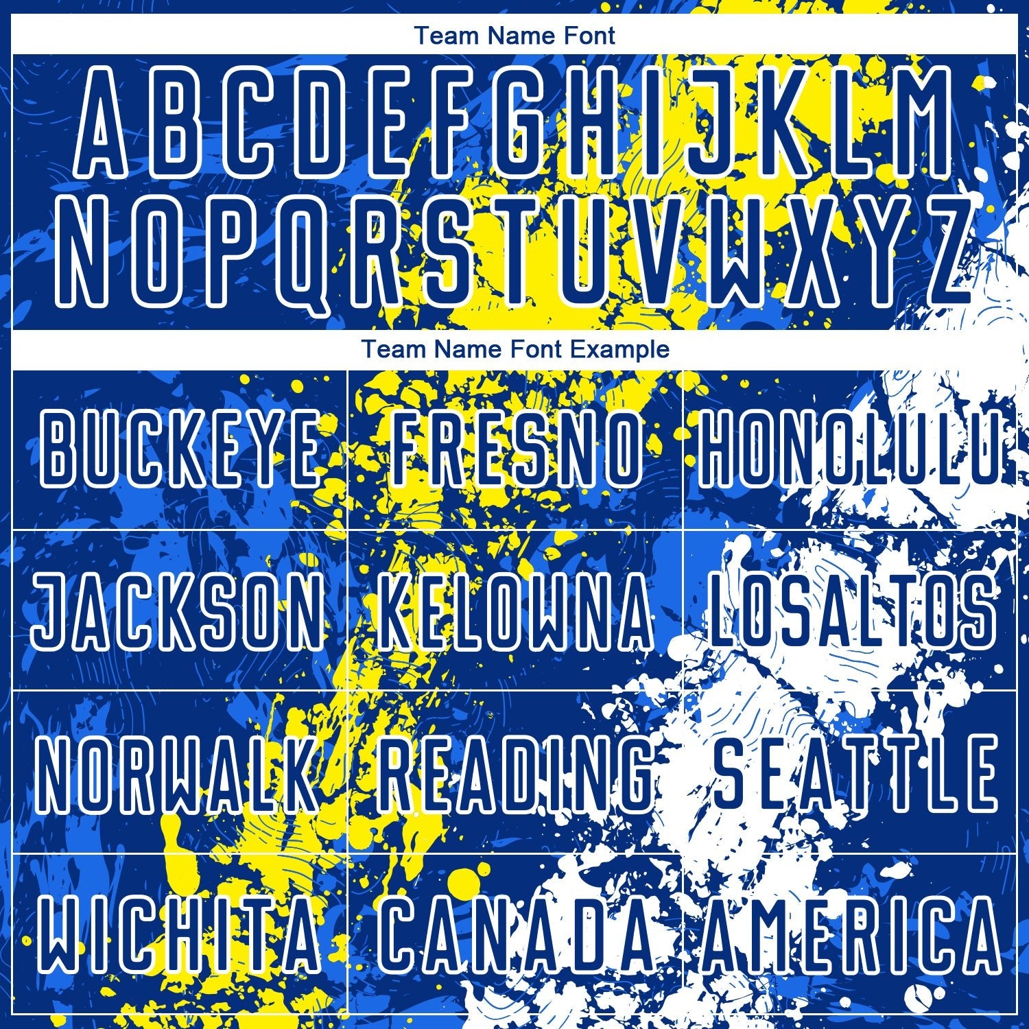 Custom Royal Light Yellow-White Dripping Splatter Art Sublimation Soccer Uniform Jersey photo 4