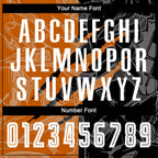 Custom Graffiti Pattern Black-Texas Orange Scratch Sublimation Soccer Uniform Jersey photo 5