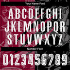 Custom Graffiti Pattern Black-Maroon Scratch Sublimation Soccer Uniform Jersey photo 5