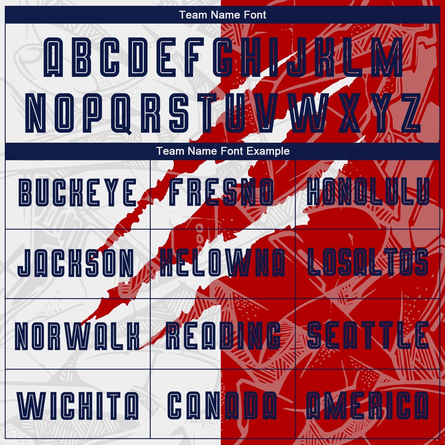 Custom Graffiti Pattern Navy-Red USA Scratch Sublimation Soccer Uniform Jersey photo 4