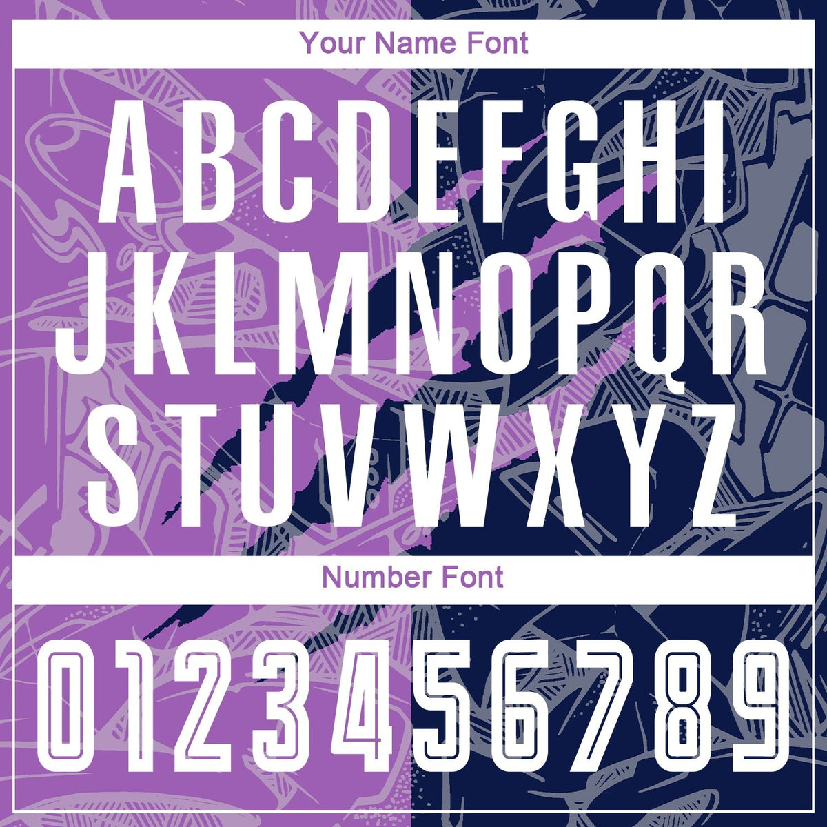 Custom Graffiti Pattern Medium Purple-Navy Scratch Sublimation Soccer Uniform Jersey photo 5