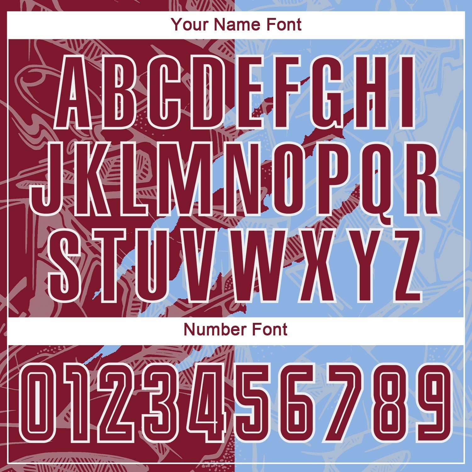 Custom Graffiti Pattern Crimson-Light Blue Scratch Sublimation Soccer Uniform Jersey photo 5