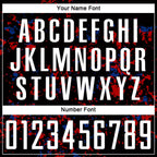 Custom Black Red-Royal Abstract Fragment Art Sublimation Soccer Uniform Jersey photo 5