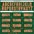 Custom Green Orange-Kelly Green Abstract Fragment Art Sublimation Soccer Uniform Jersey photo 4