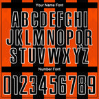 Custom Black Orange-White Line Sublimation Soccer Uniform Jersey photo 5