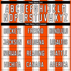 Custom Orange White-Black Line Sublimation Soccer Uniform Jersey photo 4