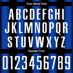 Custom Black White-Thunder Blue Line Sublimation Soccer Uniform Jersey photo 5