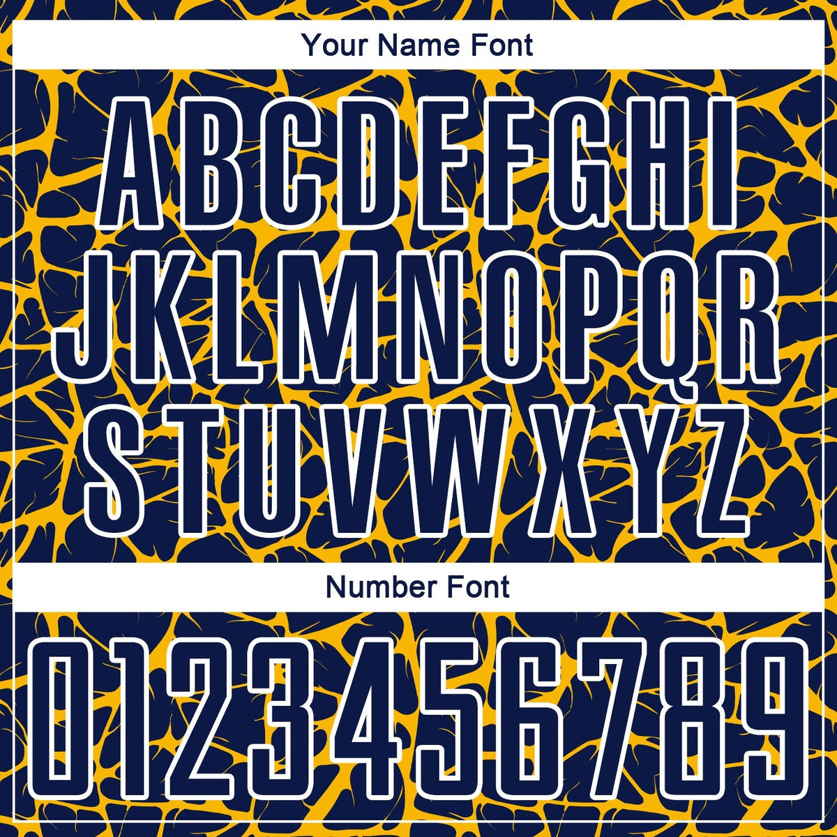 Custom Navy Gold-White Abstract Network Splash Sublimation Soccer Uniform Jersey photo 5