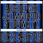 Custom Black Thunder Blue-White Line Sublimation Soccer Uniform Jersey photo 5