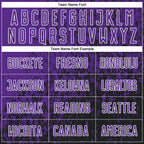 Custom Purple Black-White Abstract Fragment Art Sublimation Soccer Uniform Jersey photo 4