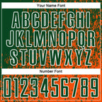 Custom Green Orange-White Abstract Fragment Art Sublimation Soccer Uniform Jersey photo 5