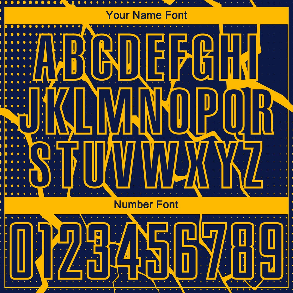 Custom Navy Yellow Lightning Sublimation Soccer Uniform Jersey photo 5