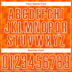 Custom Orange Bay Orange-White Line Sublimation Soccer Uniform Jersey photo 5