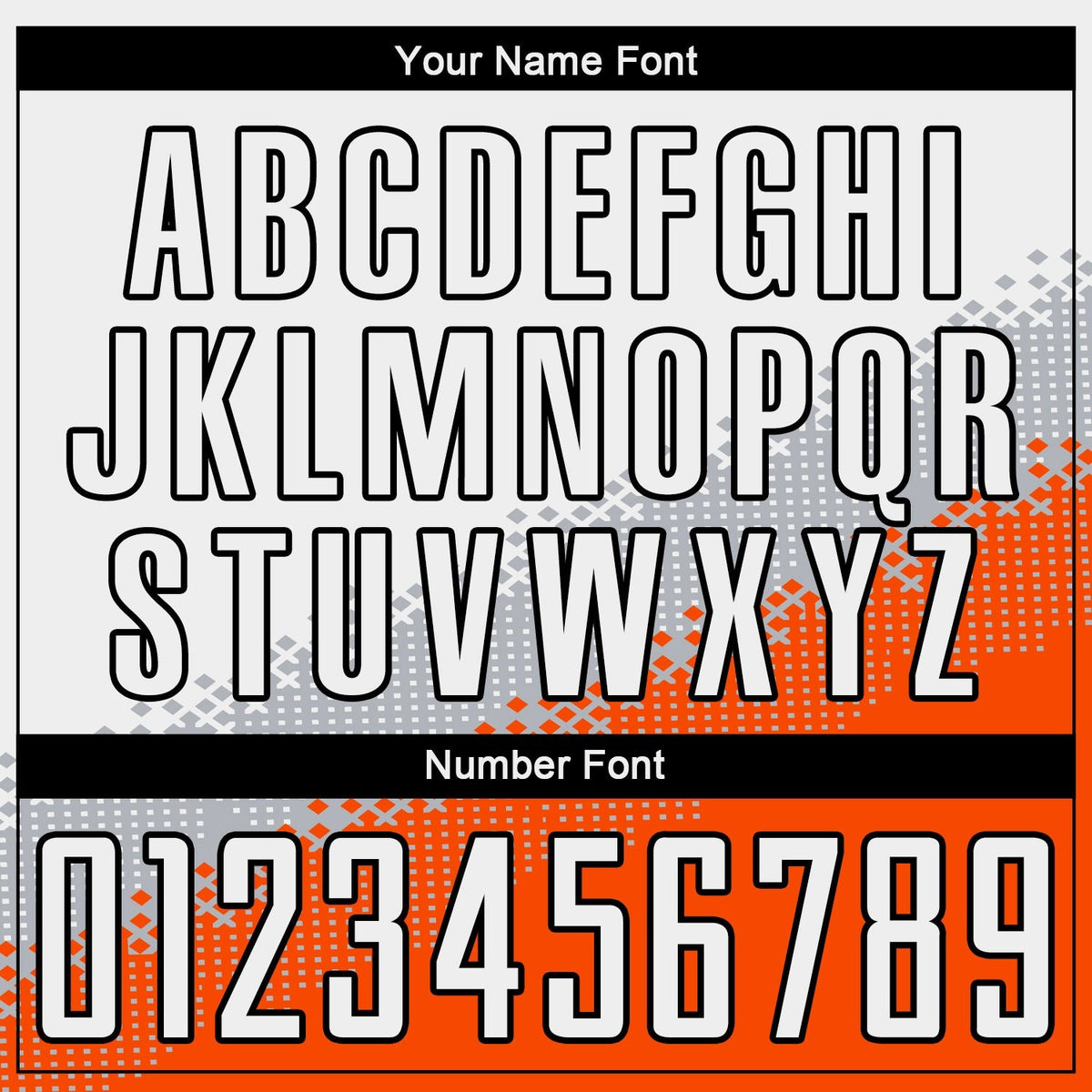 Custom White Gray Orange-Black Gradient Geometric Shape Sublimation Soccer Uniform Jersey photo 5
