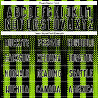 Custom Black Neon Green-White Geometric Shape Sublimation Soccer Uniform Jersey photo 4