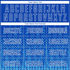 Custom Royal Sky Blue-White Geometric Shape Sublimation Soccer Uniform Jersey photo 4