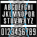 Custom Sky Blue White-Black Stripe Line Sublimation Soccer Uniform Jersey photo 5