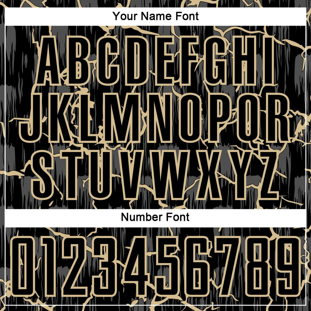 Custom Black Vegas Gold Lightning Sublimation Soccer Uniform Jersey photo 5