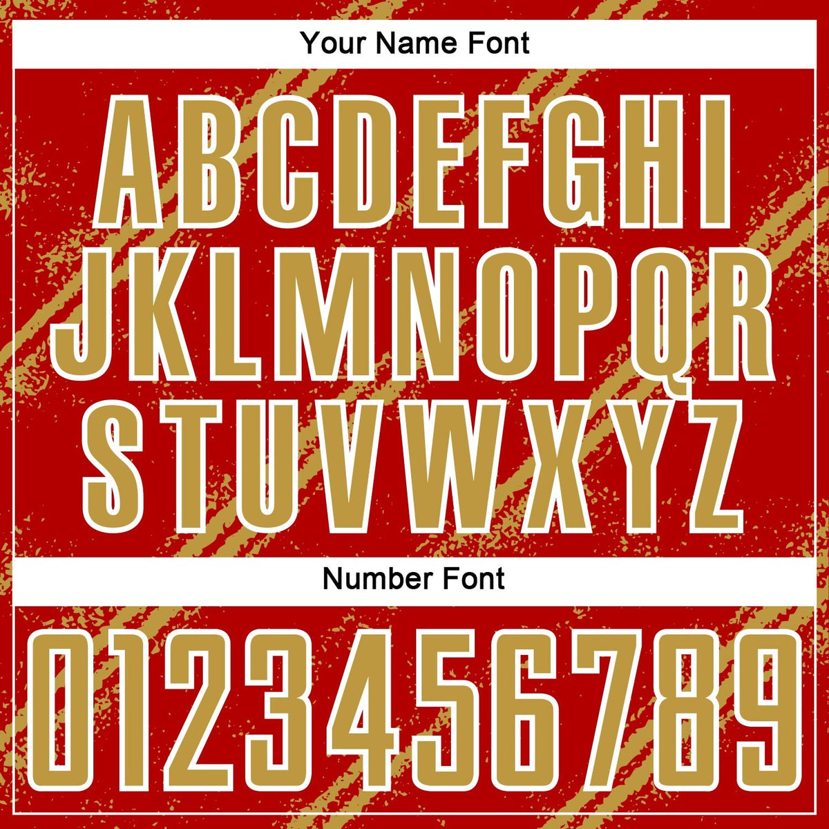 Custom Red Old Gold-White Abstract Fragment Art Splash Sublimation Soccer Uniform Jersey photo 5