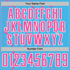 Custom Sky Blue Pink-White Lightning Sports Sublimation Soccer Uniform Jersey photo 5