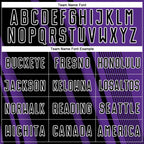 Custom Purple Black-White Lines Sports Sublimation Soccer Uniform Jersey photo 4