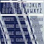 Custom Silver Navy-White Lines Sports Sublimation Soccer Uniform Jersey photo 4