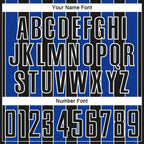 Custom Black Thunder Blue-White Pinstripe Line Sports Sublimation Soccer Uniform Jersey photo 5